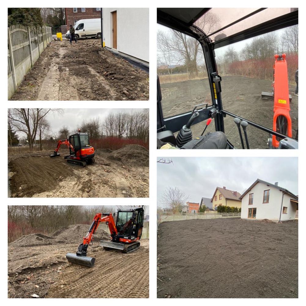 Płyty fundamentowe, uslugi koparka, ogrody, drenaże,przesiewanie ziemi