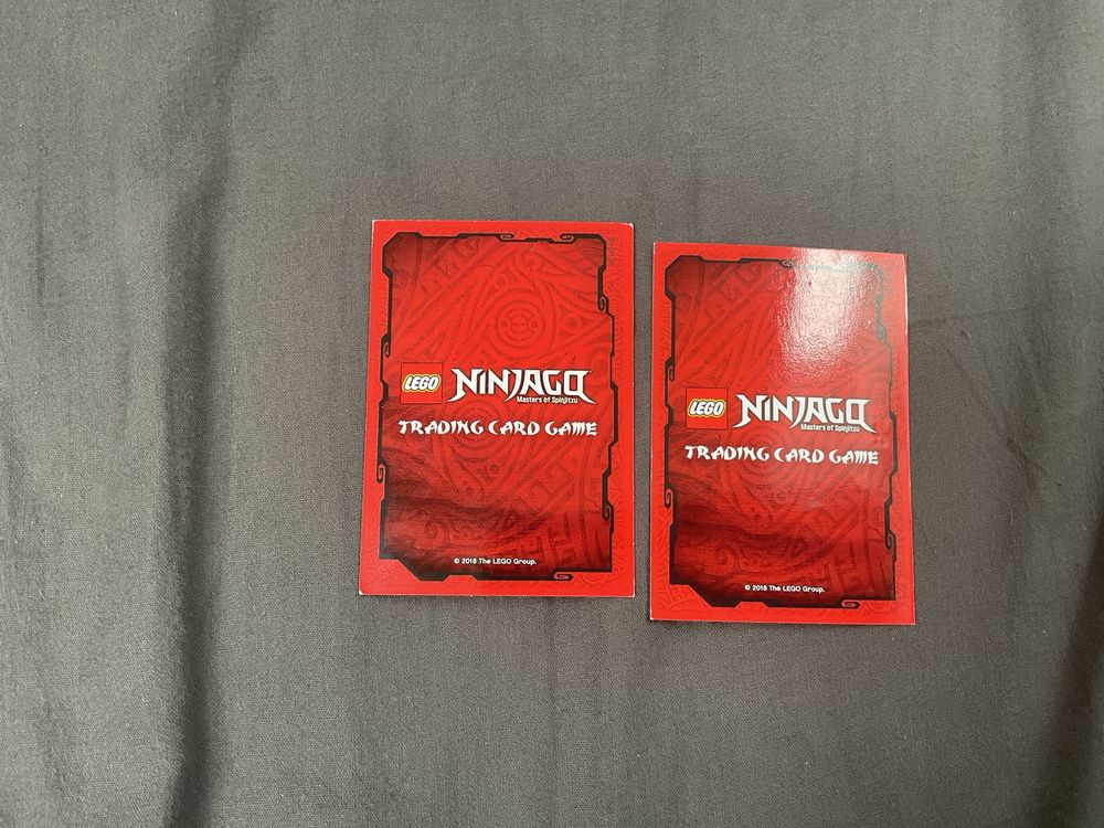 Dwie kartu lego ninjago mistrzowie spinjitzu