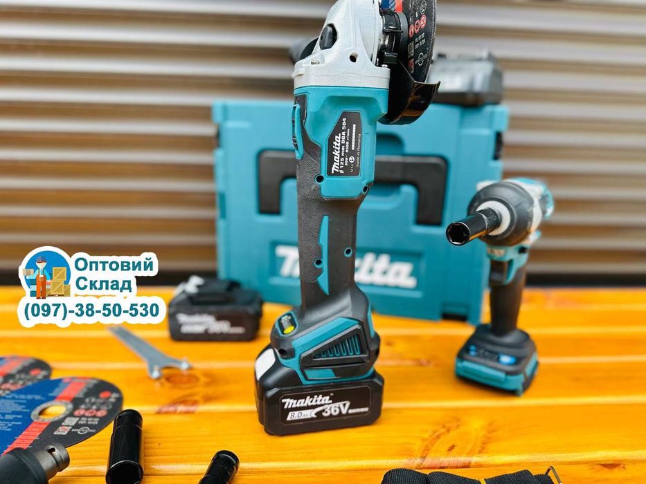 Набoр 2в1 Makita  Гайковерт DTW500 500Nm + Болгарка DGA504 9500об/хв