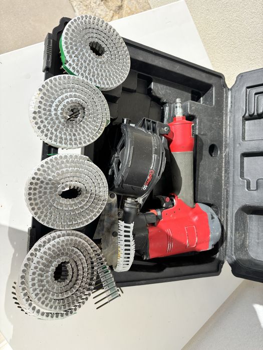 Pregadora pneumatica em rolo