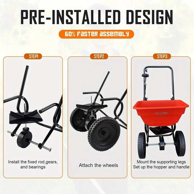 spalhador de sementes EVYLNORRS 27,22KG, para uso profissional manual