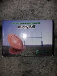 Drewniane puzzle 3D Rugby Ball nowe