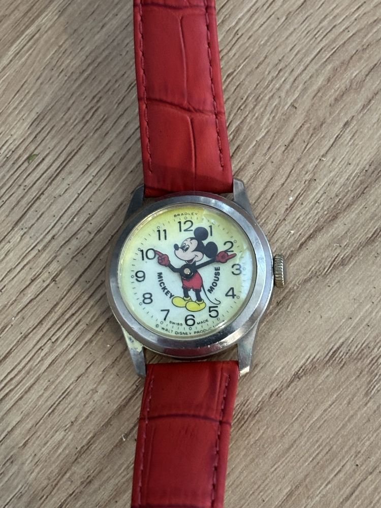 Zegarek MICKEY Mouse BRADLEY W.DISNEY bardzo stary Śliczny