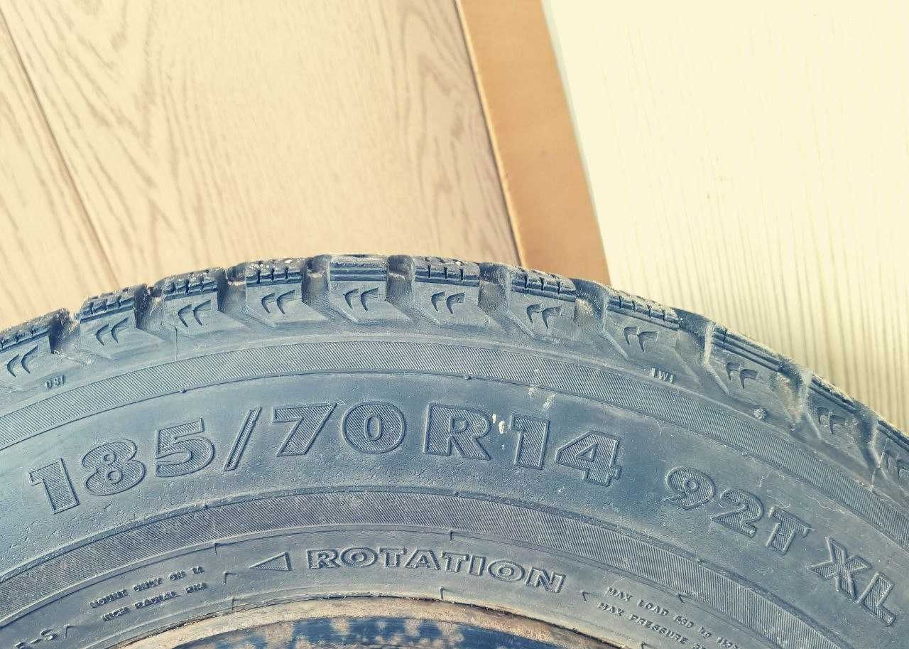 комплект зимової гуми на дисках nokian hakkapelitta 5, 185/70 r14