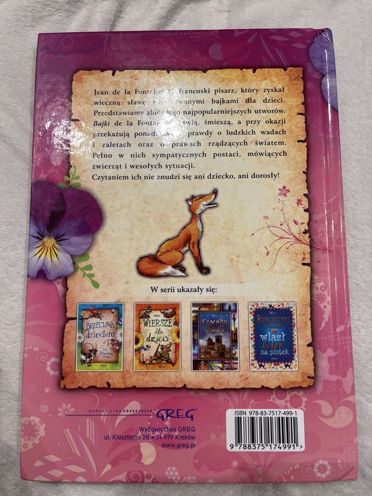 Bajki La Fontaine w bdb + stanie