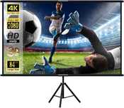 Ekran projektora ze stojakiem, Lejiada 84 cali ekran projektora 4K HD