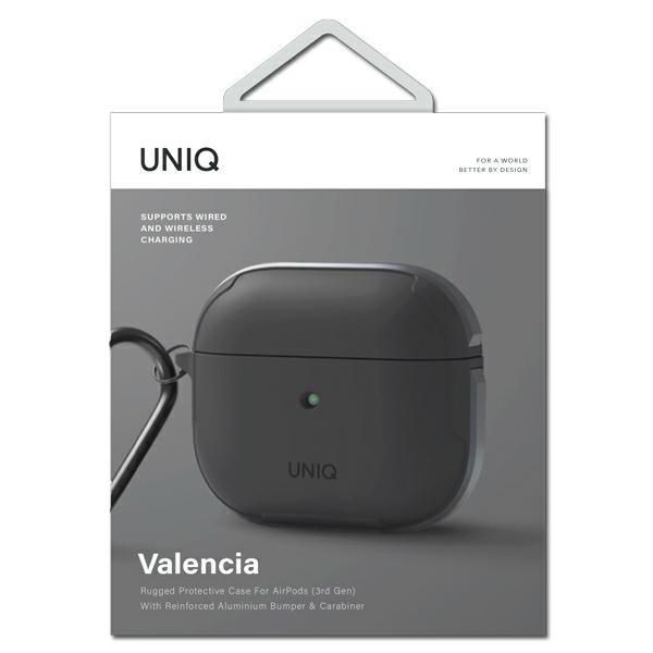 Uniq Etui Valencia Airpods 3 Szary/Grey Antimicrobial