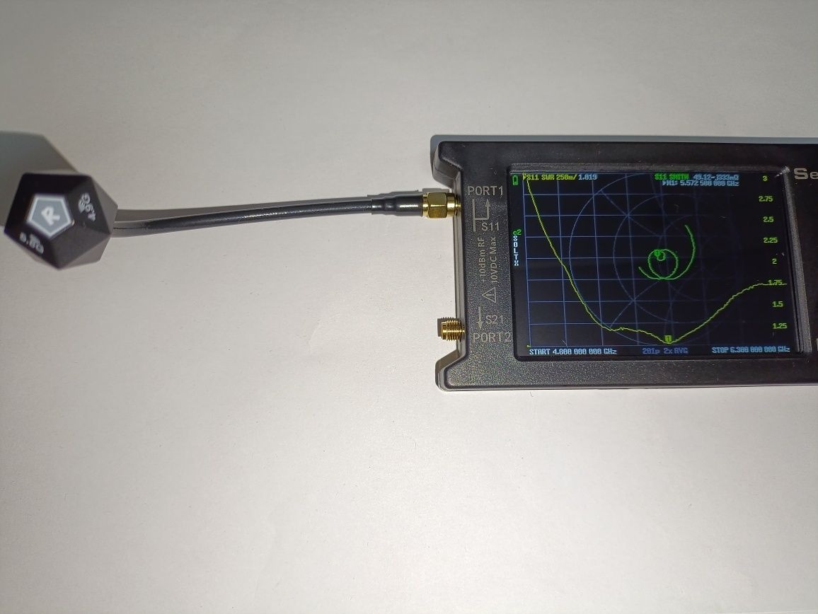 Антена SMA 4.9 5.4 5.8Ghz RHCP VTX FPV 3 dBi 15см Omnidirectional 5Ghz
