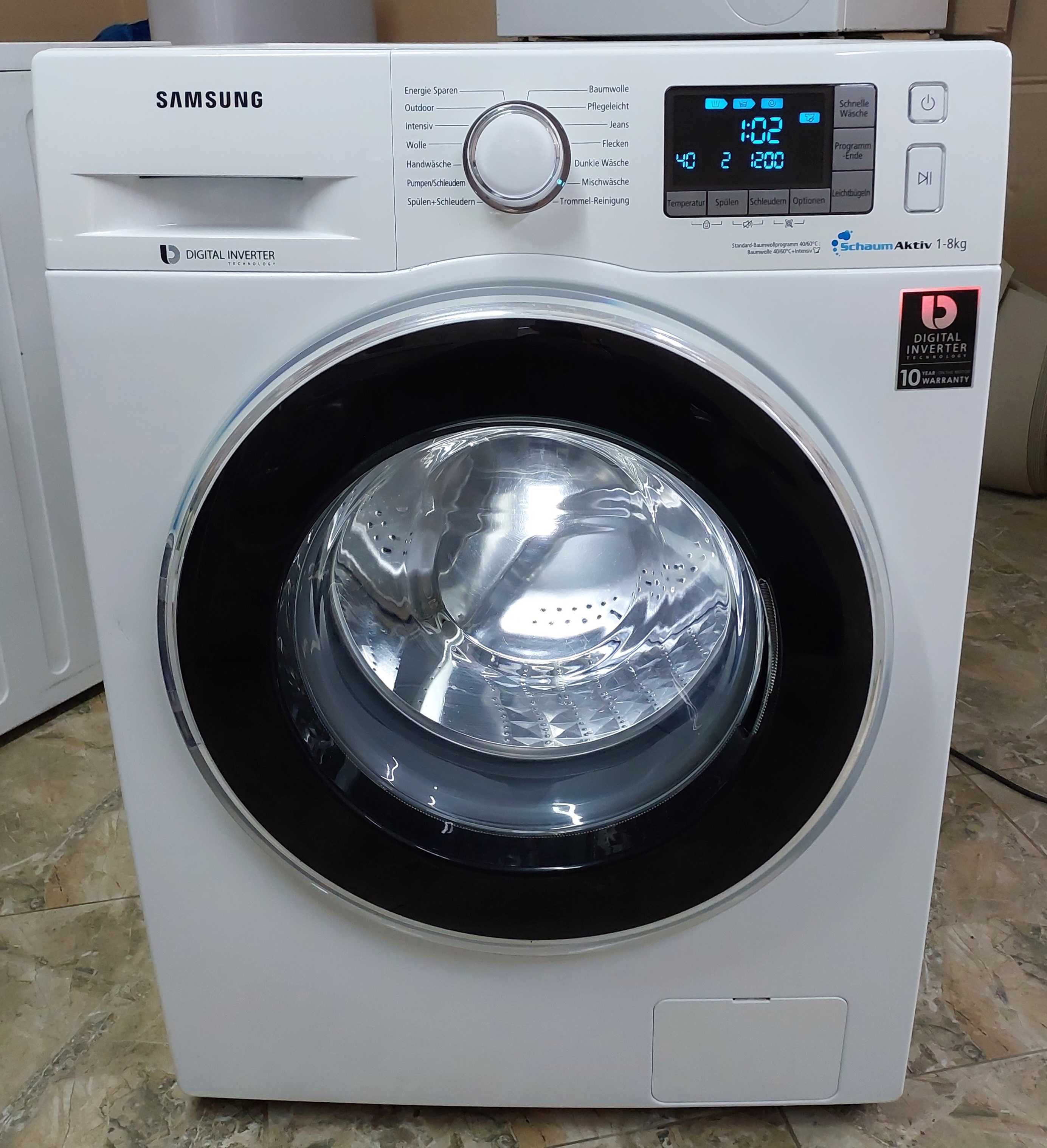 Пральна машина пралка на 8кг А+++ Самсунг Samsung WF80F5EBP4W б/в