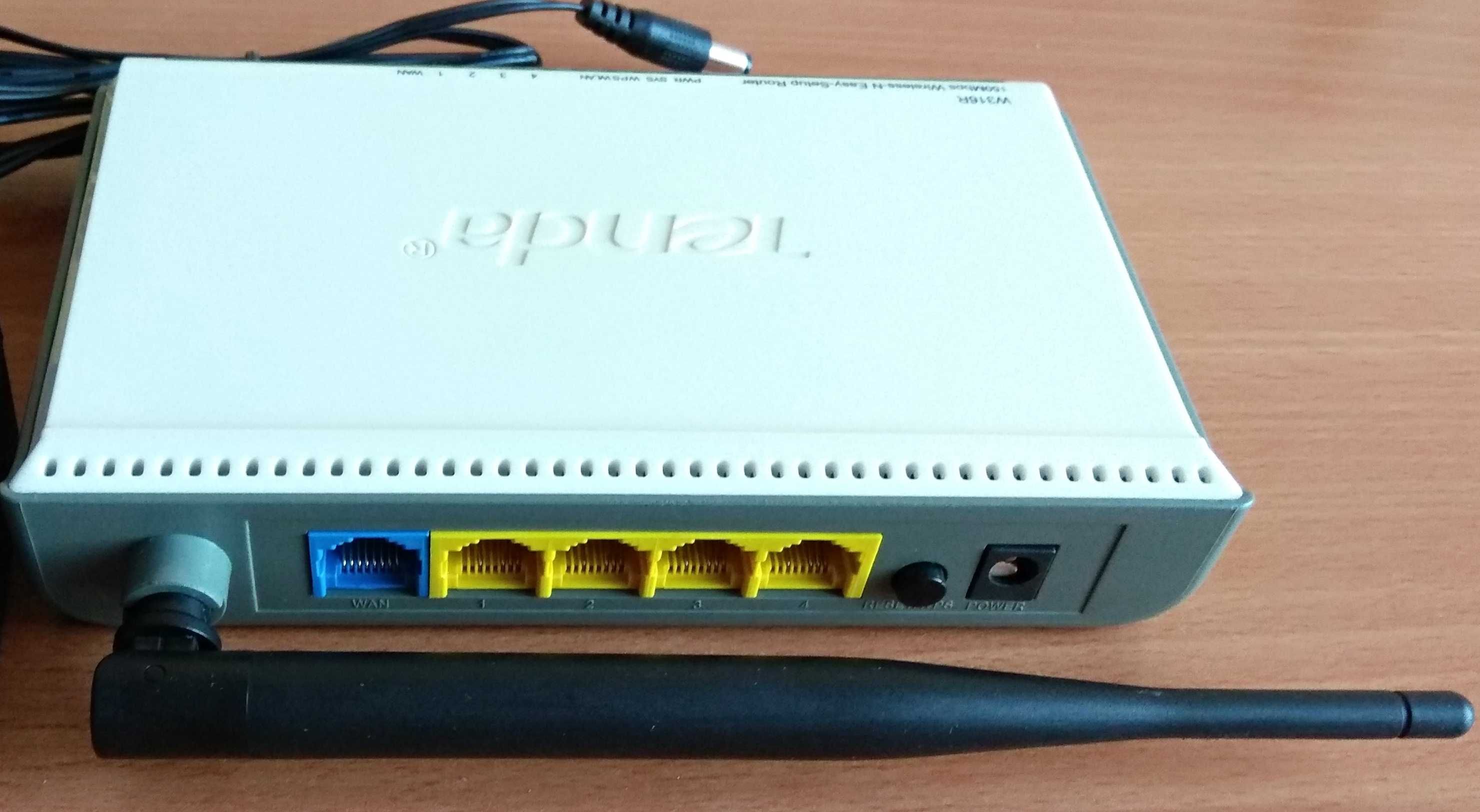 Router Tenda W316R, роутер, маршрутизатор, 150 Мбит/с, адаптер 5V->12V