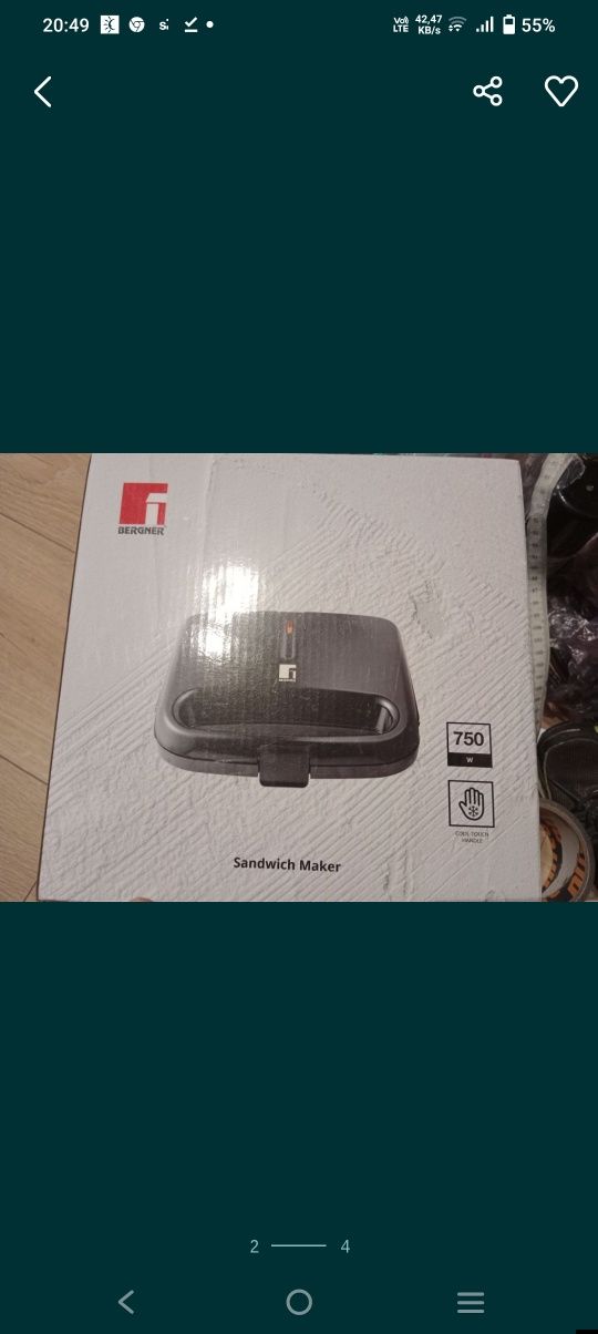 Nowy opiekacz BERGNER
