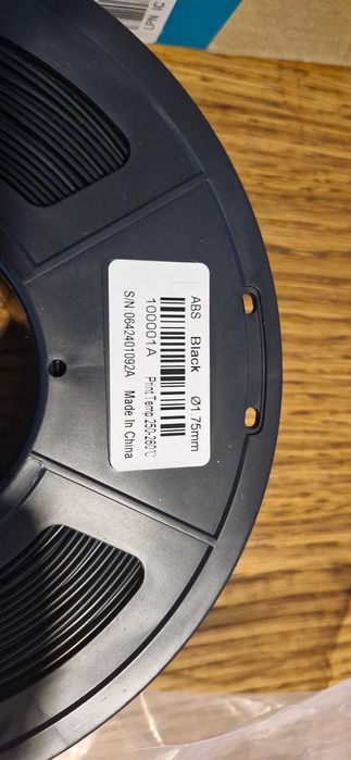 Rolo de filamento ABS preto para impressão 3d