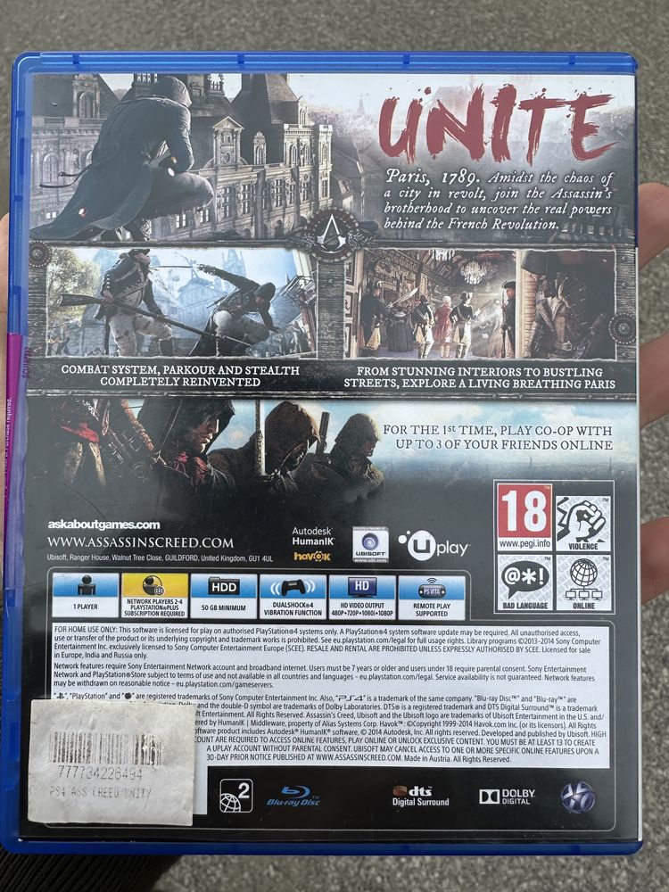 Assasin’s Creed Unity PS4