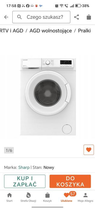 Pralka Sharp używana