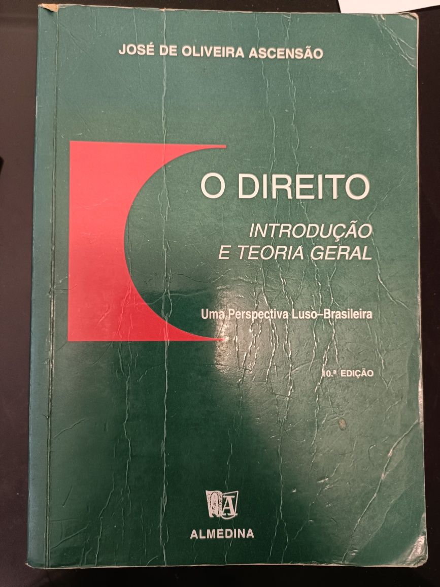 Livro o direito introdução e teoria geral uma perspectiva Luso brasile