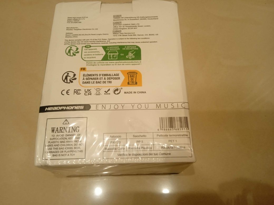 Bluetooth навушники, aux, sd card