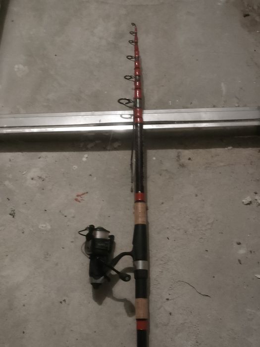 Wędka gruntówka+kołowrotek Mikado wolny bieg