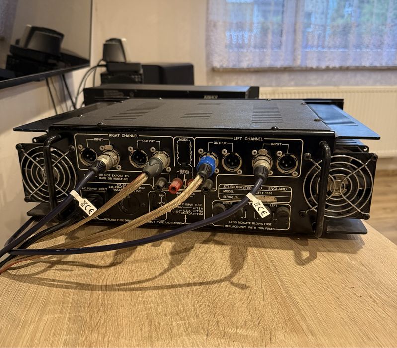 Zestaw kolumn infinity SM 155, Ashly GQX, studiomaster mosfet 1000