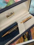 Caneta Caran d’Ache Hexagonal Vintage: banhada a ouro 18k