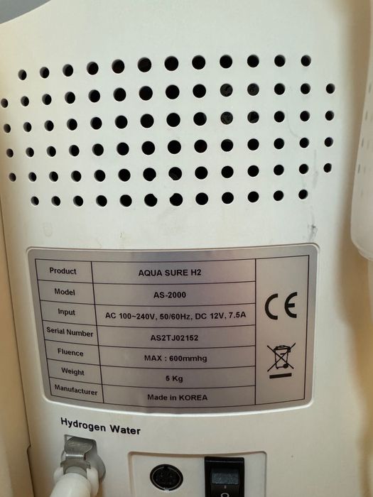 Sprzedam urządzenie Aquasure H2 z wbudowanym generatorem wodoru