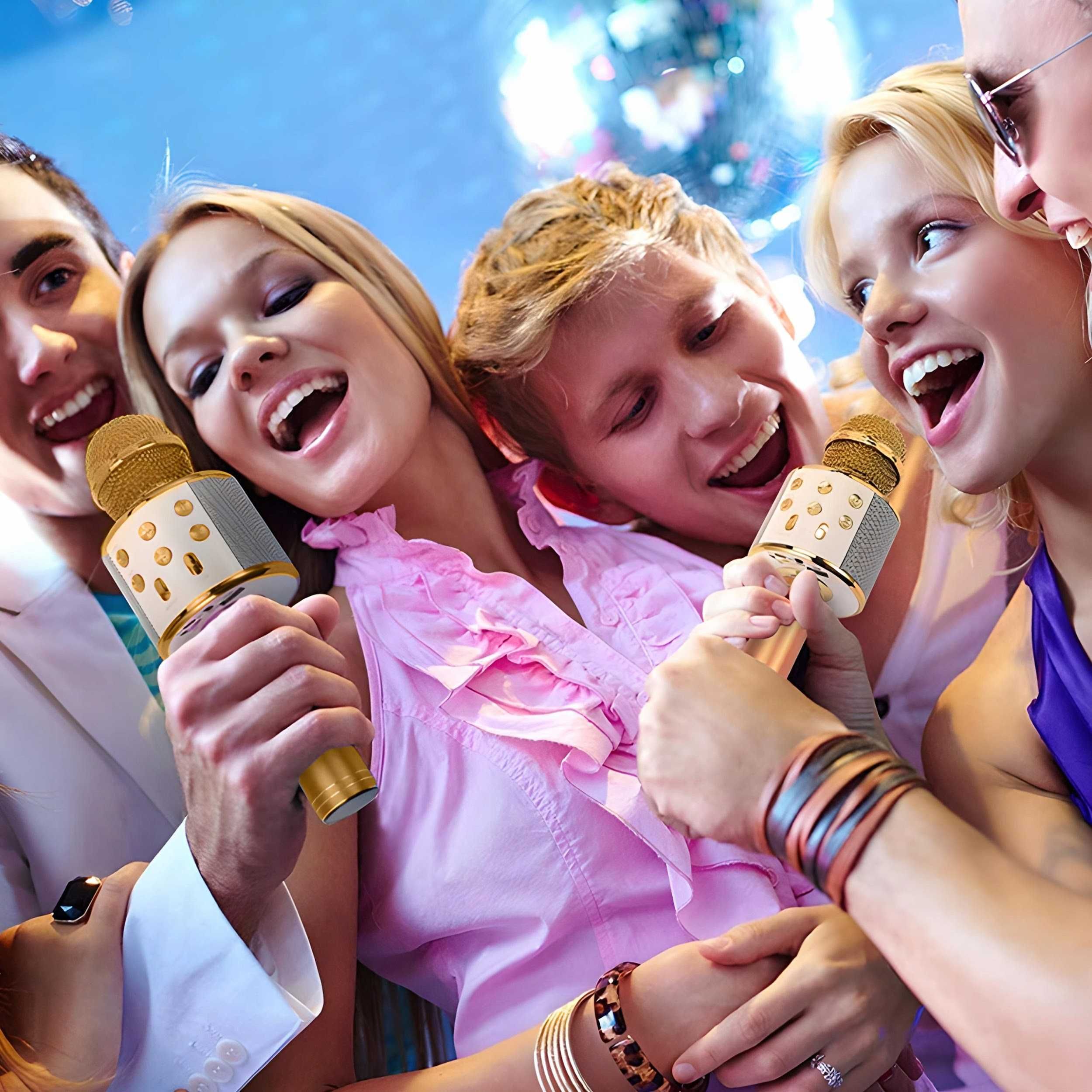 mikrofon karaoke bezprzewodowy bluetooth głośnik dla dzieci na prezent