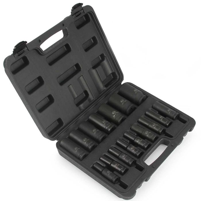 Zestaw Nasadek Udarowych 16szt. 1/2" 8-32mm BJC /walizka/ długie