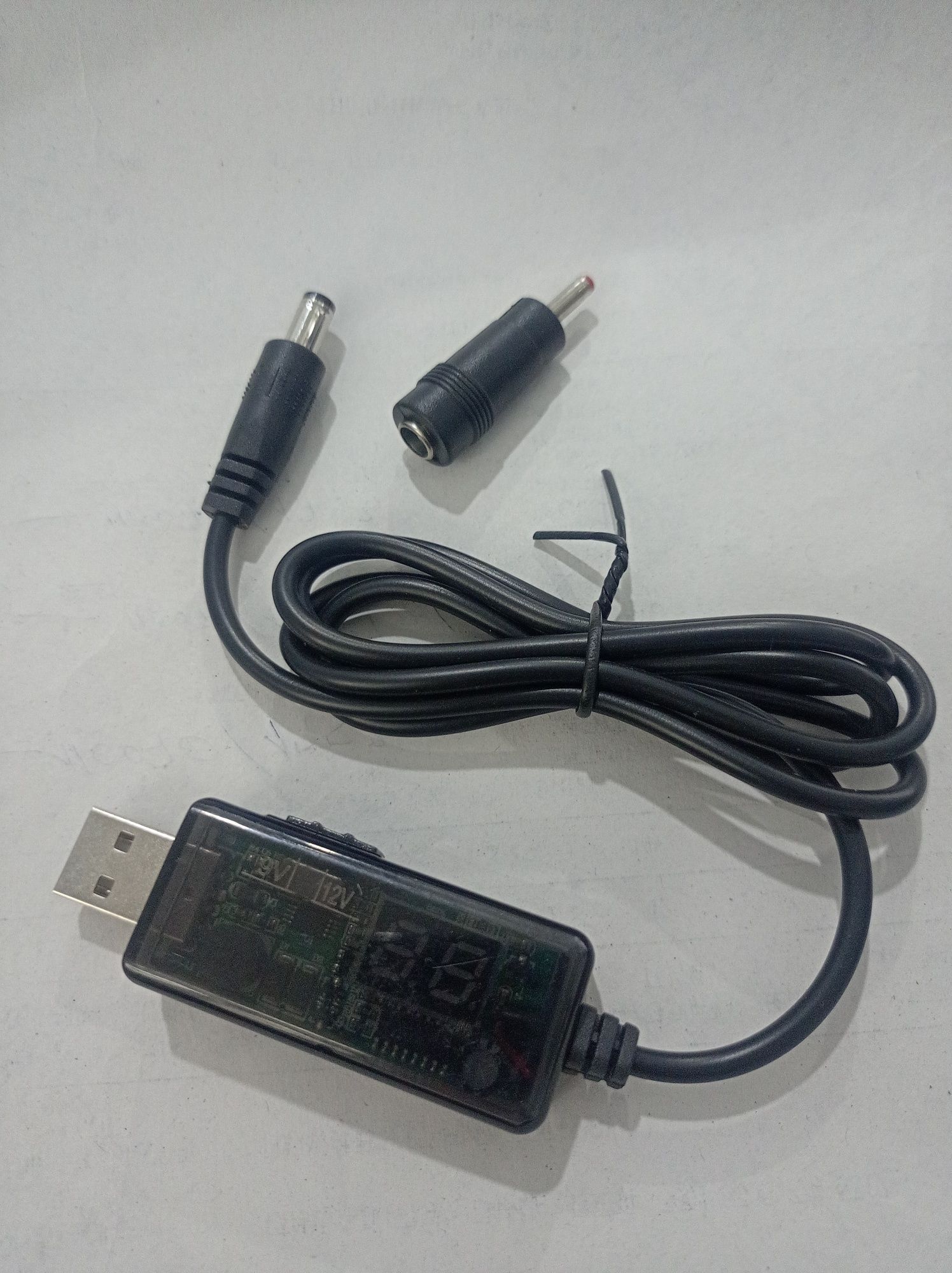 Кабель живлення USB з перемикачем до роутера  9В 12В від повербанка