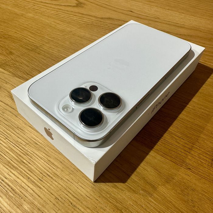  Apple iPhone 16 Pro 128GB White Titanium Idealny Bateria 100% Gwar.