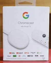 Сhromecast Google Chromecast 4K with Google TV Snow GA01919