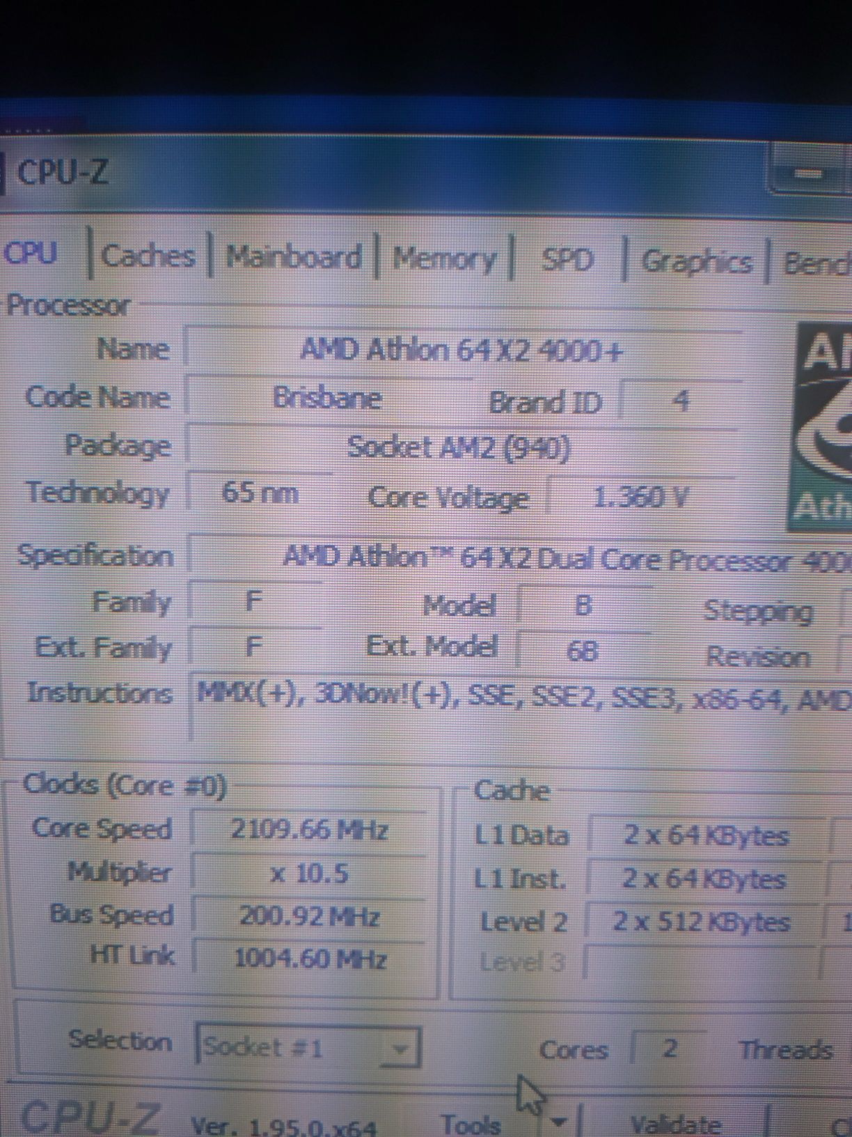 TROCA - CPU Processador AMD Athlon 64 x 2  - 4 0 0 0 +