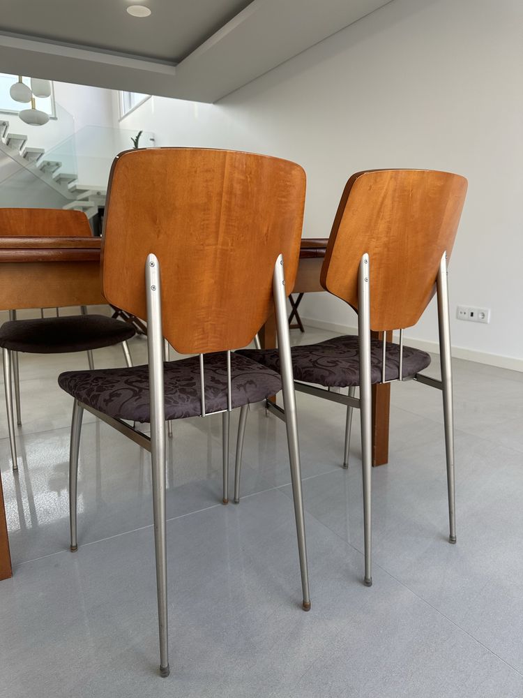 Mesa jantar extensivel + 4 cadeiras
