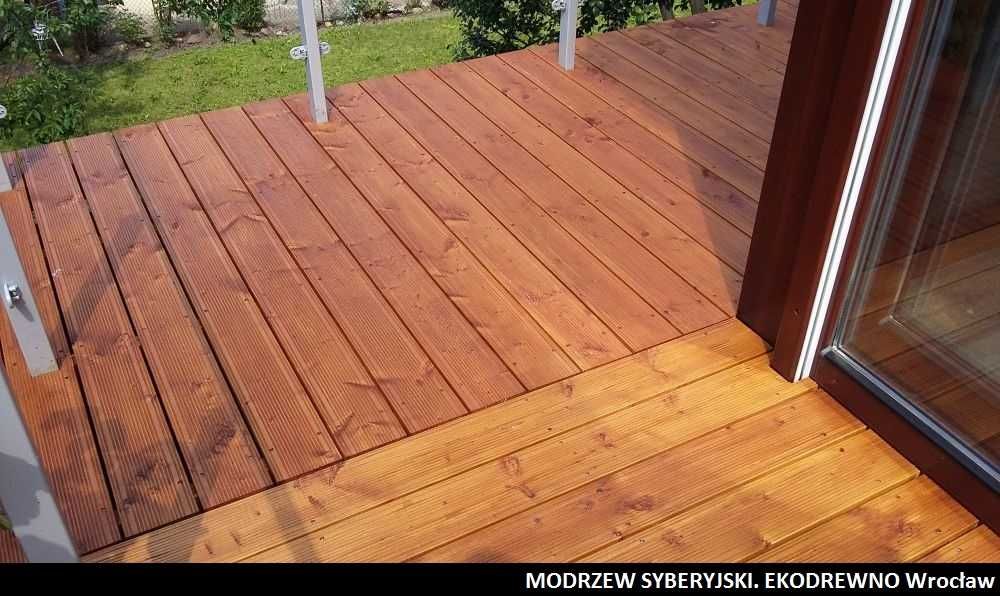 Deska tarasowa. Modrzew zachodni kanadyjski