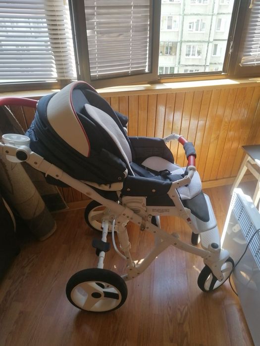 Коляска 2 в 1 Adamex Monte Deluxe Carbon D32