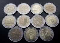Монеты 2 евро Коллекция 11 штук
