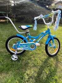 Rower dla dziecka Daisy Merida 16 aluminiowy błękitno - zielony