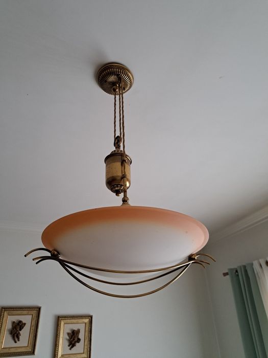 Candeeiro suspenso, vintage, usado, como novo.