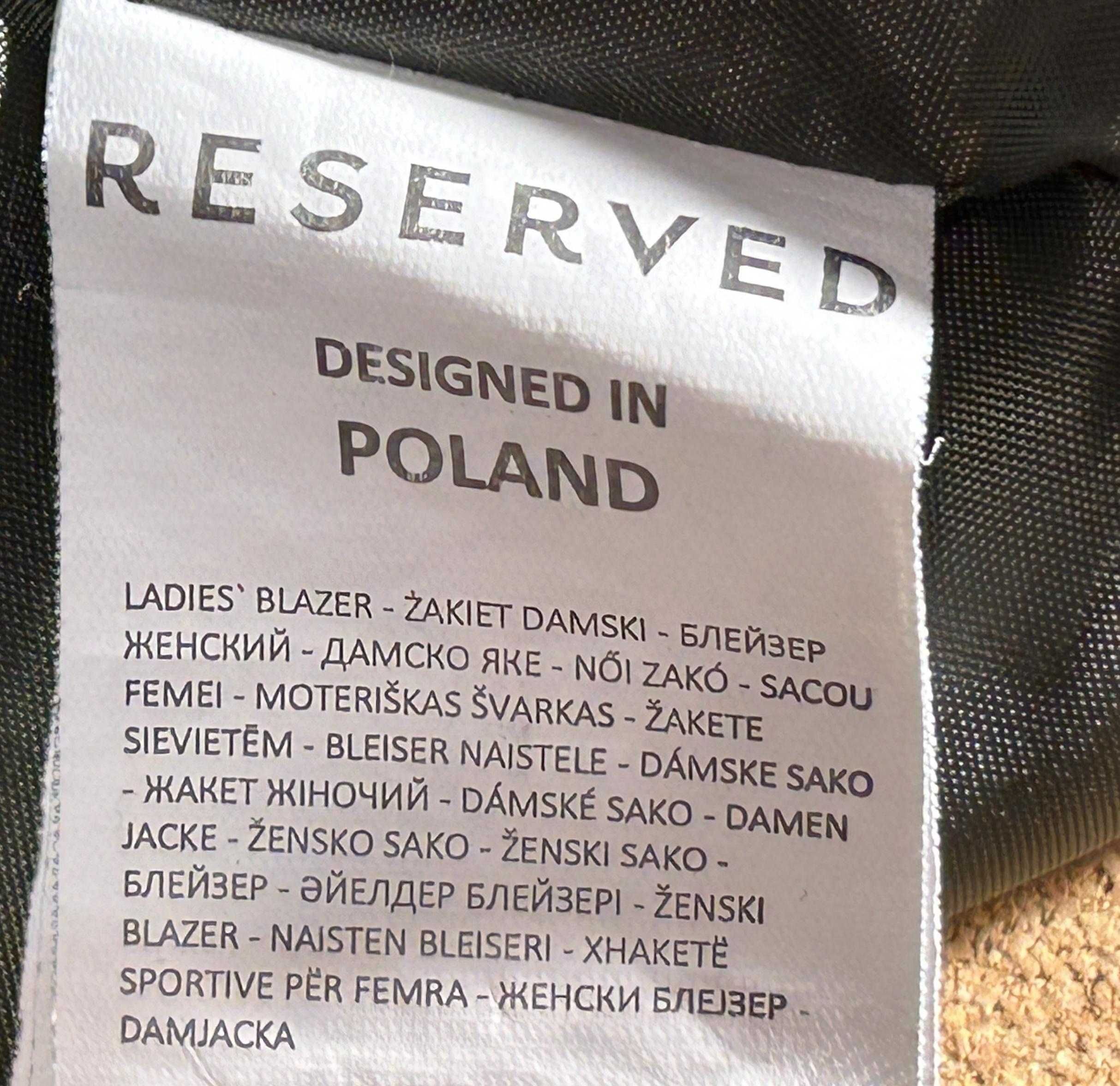 Żakiet Reserved  rozmiar 36 Designed in Poland