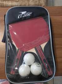 Raquetes de ping pong com 3 bolas