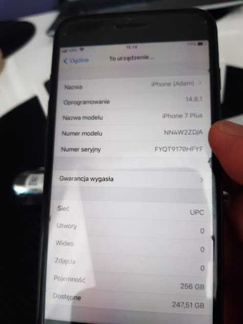 iPhone 7 PLUS 256 GB Czarny