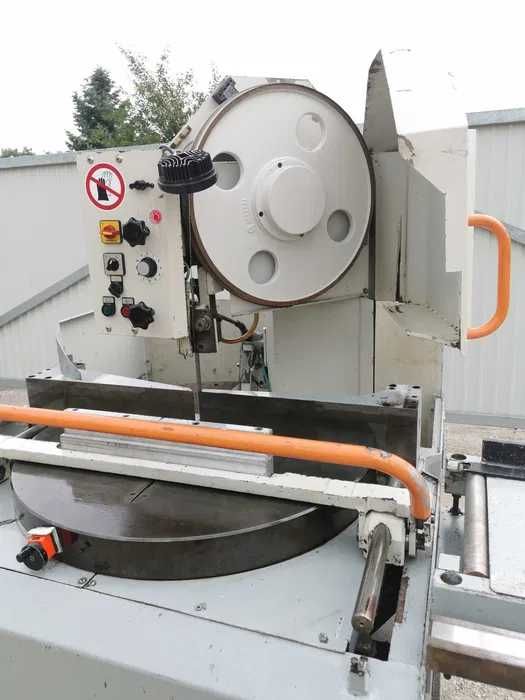 Piła taśmowa do metalu KASTO przecinarka pionowa profesjonalna zamiana