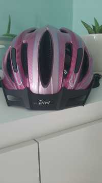 Kask rowerowy dla dzieci z tylną lampką rozm S (46-51 cm)