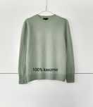 Sweter Massimo dutti 40 L zielony miętowy kaszmirowy