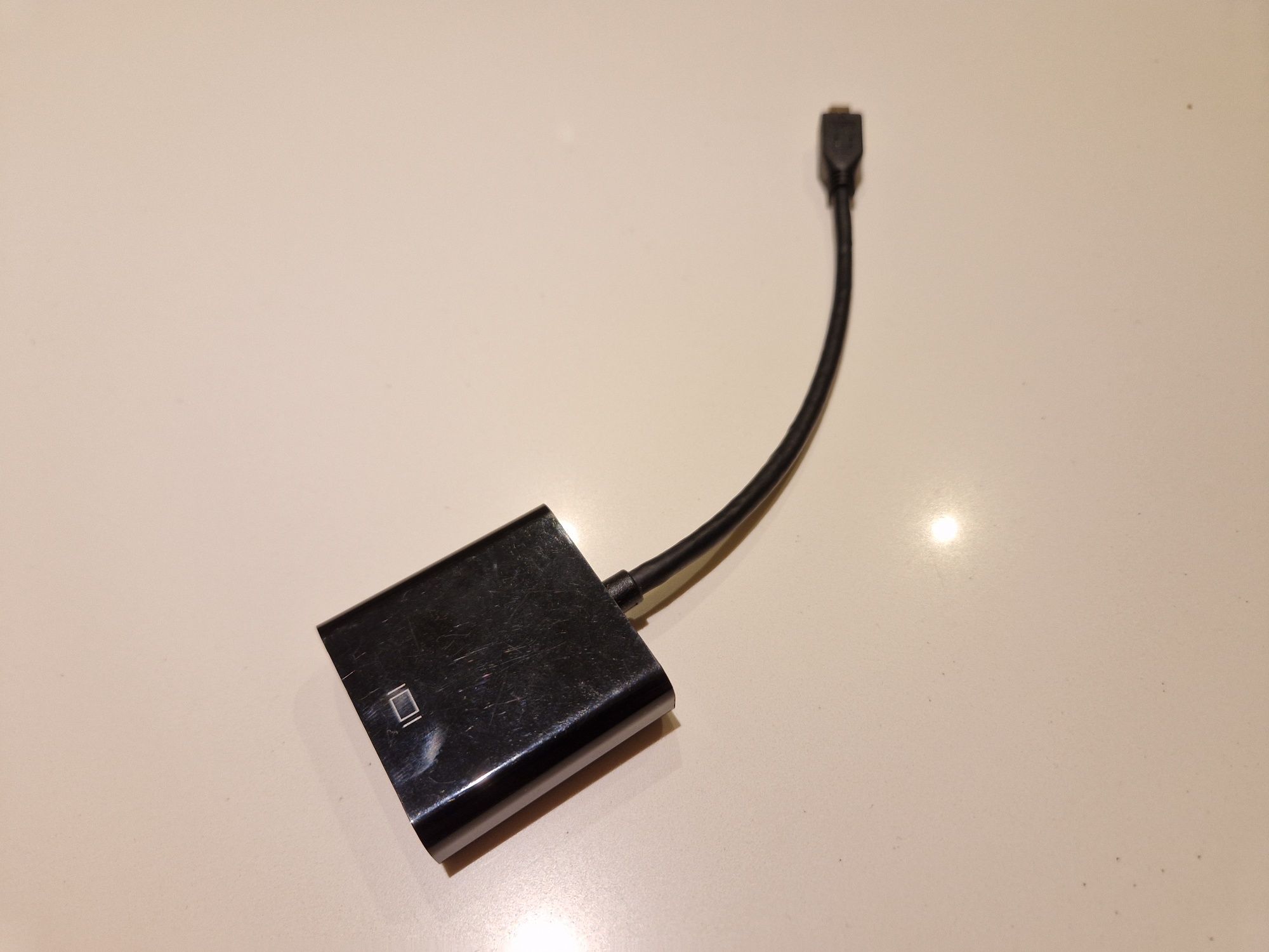ADAPTER micro HDMI do VGA konwerter DSUB + DŹWIĘK