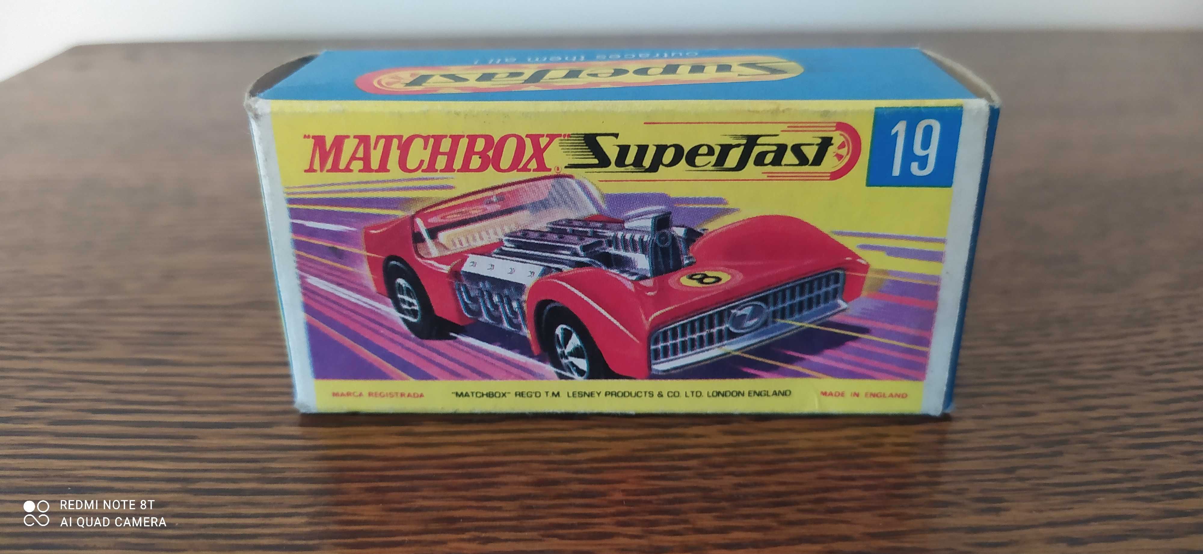 Matchbox Superfast 19 Road Dragster z pudełkiem