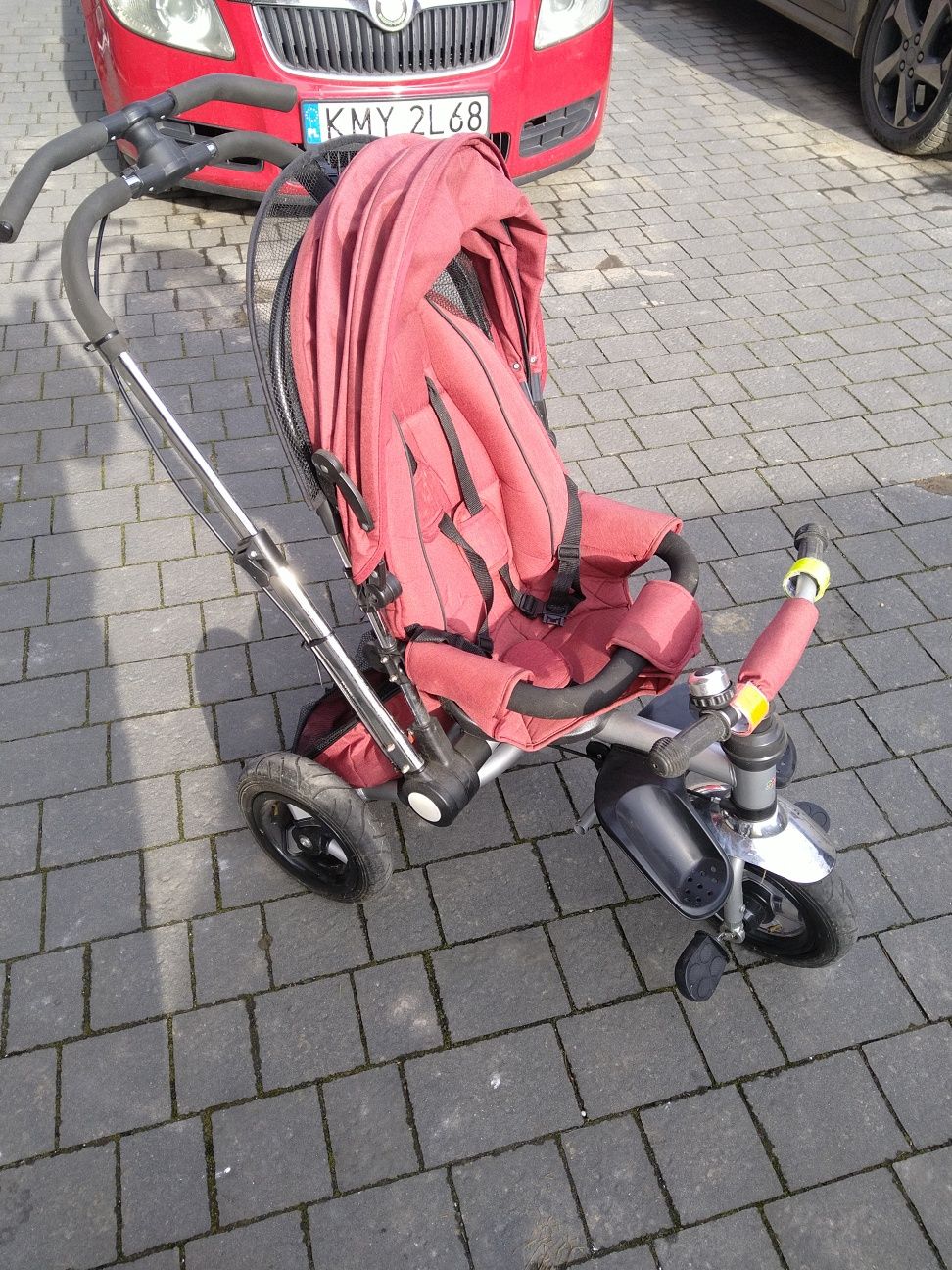 Rower jeździk pchacz 3w1 trójkołowiec