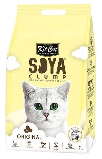 100% Naturalny żwirek sojowy dla kota Kit Cat SoyaClump Original 7L