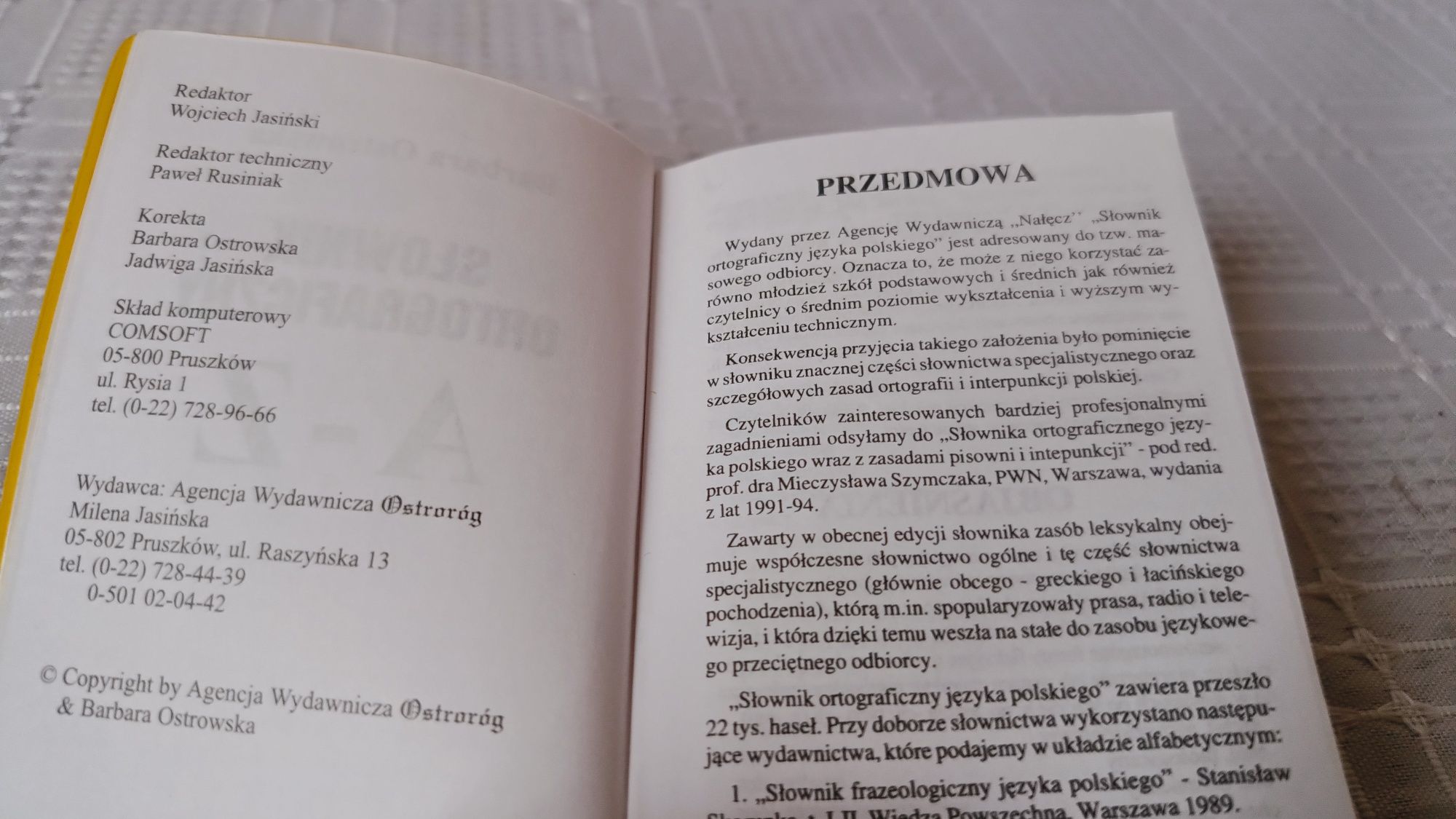 Słownik ortograficzny z zasadami pisowni i interpunkcji, nowy