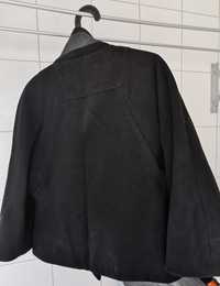 Blusão jaqueta de fazenda preto, quente e confortável