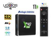 TV Box Ugoos X4Q Pro 4/32Gb S905X4 Смарт ТВ бокс ТВ-приставка Smaba