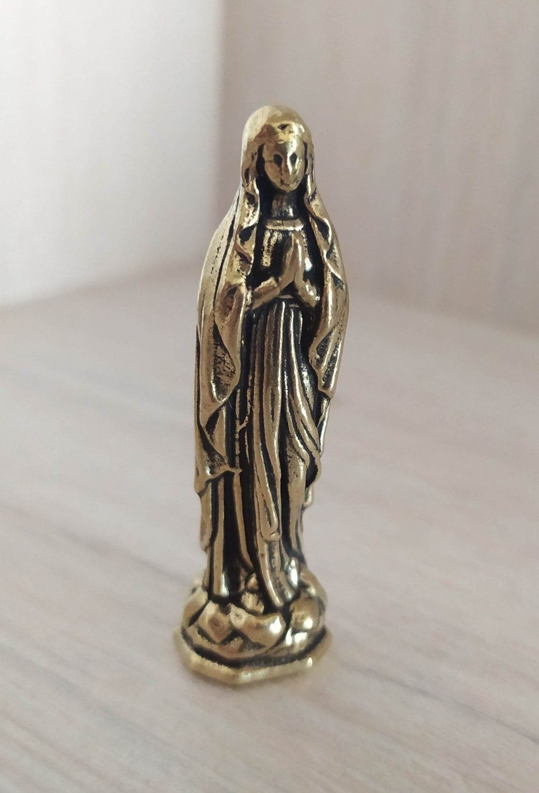Статуэтка Богородица латунь